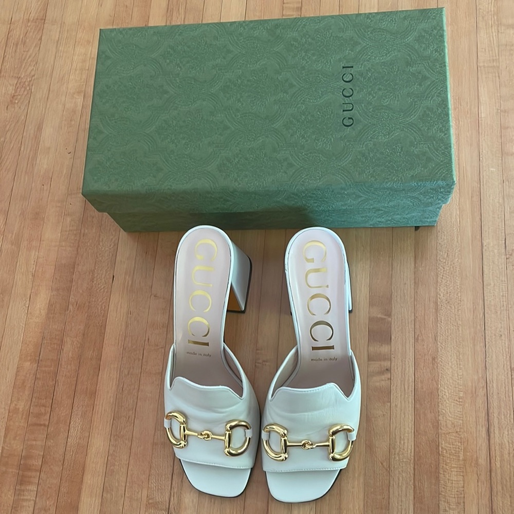 Gucci Nappa Charlotte Slide with Horsebit